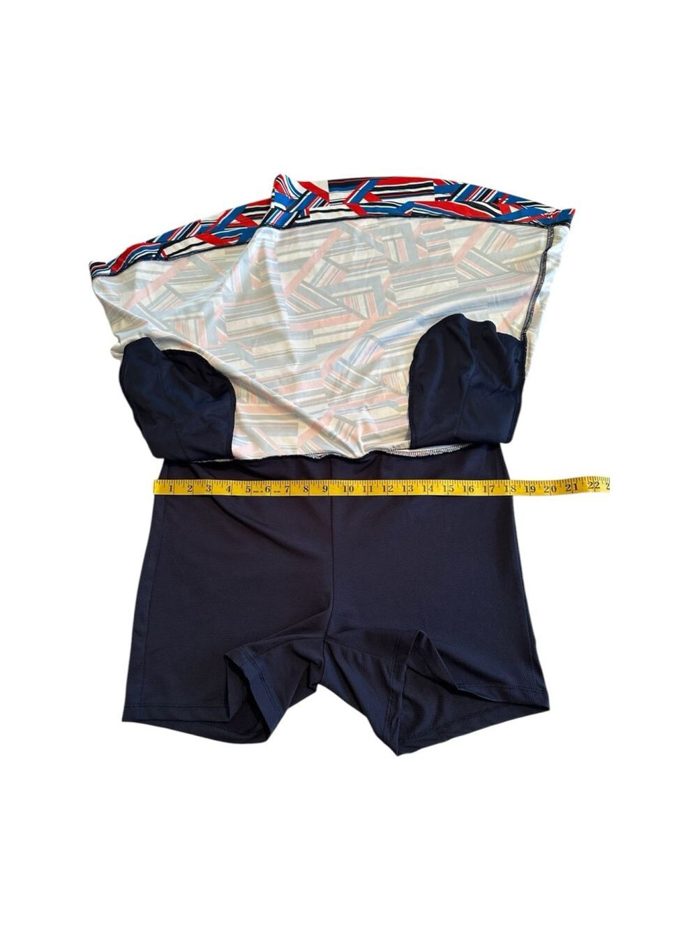 Greg Norman Tennis Golf Skort Mini Skirt Womens Large Blue Red & White Pockets - Picture 15 of 16